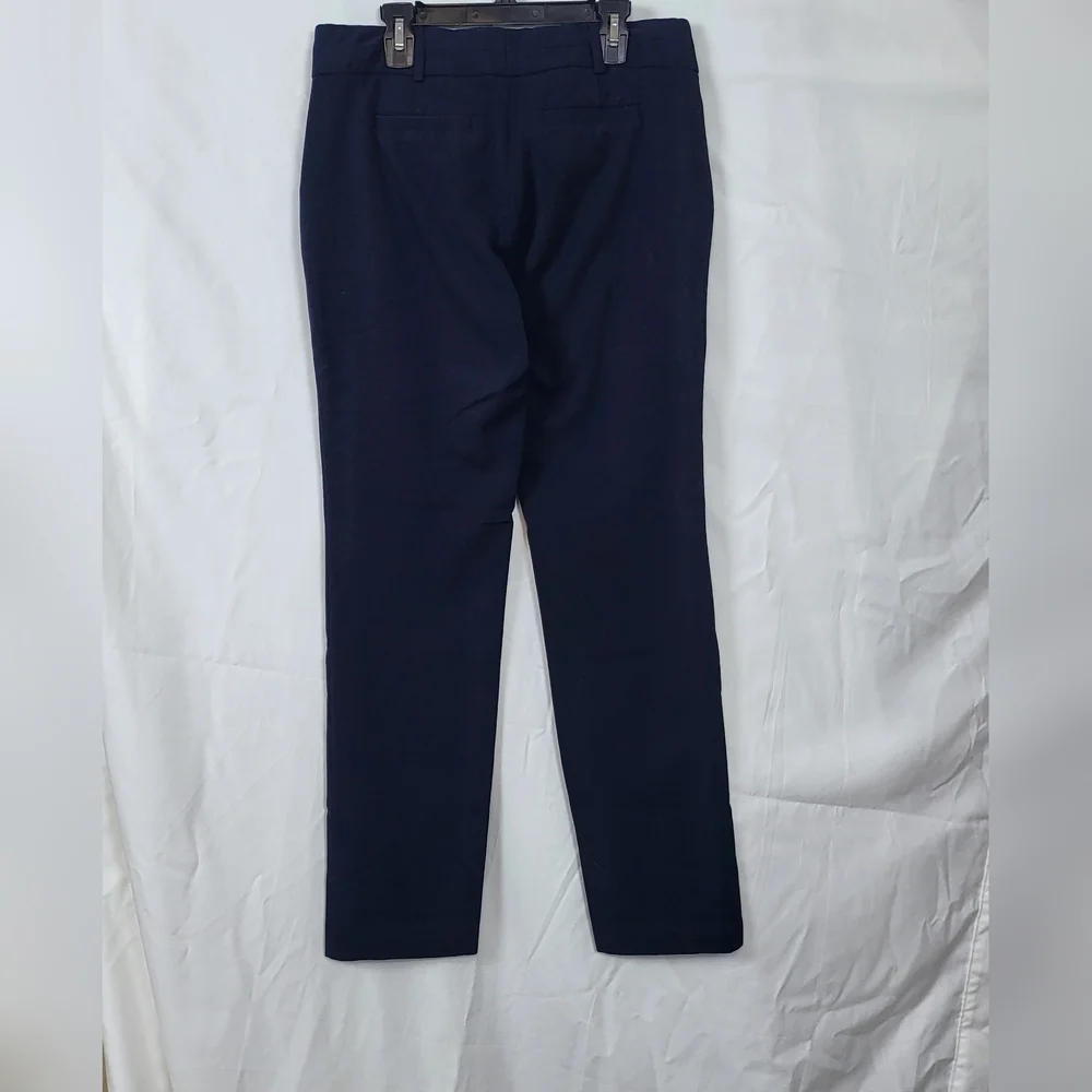 Michael Kors Womens Navy Blue Straight Leg‎ Career Preppy Pants Size 4 Academia